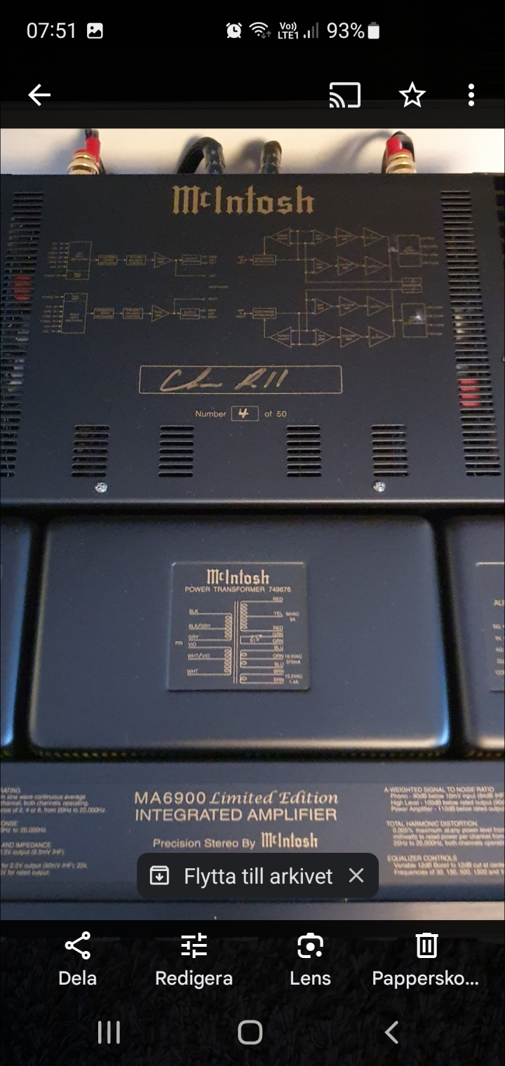 Mcintosh ma6900 limited edition ..