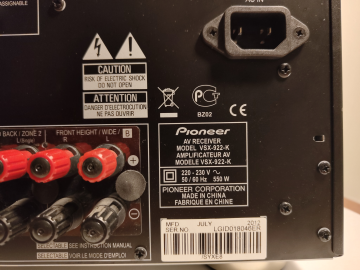 Pioneer VSX-922 7.2 Channel