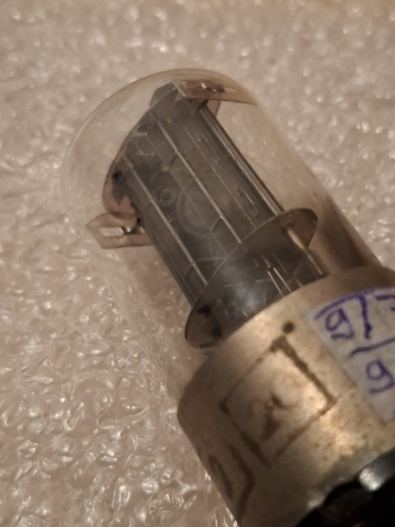 MELZ 6N8S / 6H8C / 1578 / 6SN7 METAL BASE NOS 1954 Rare Military
