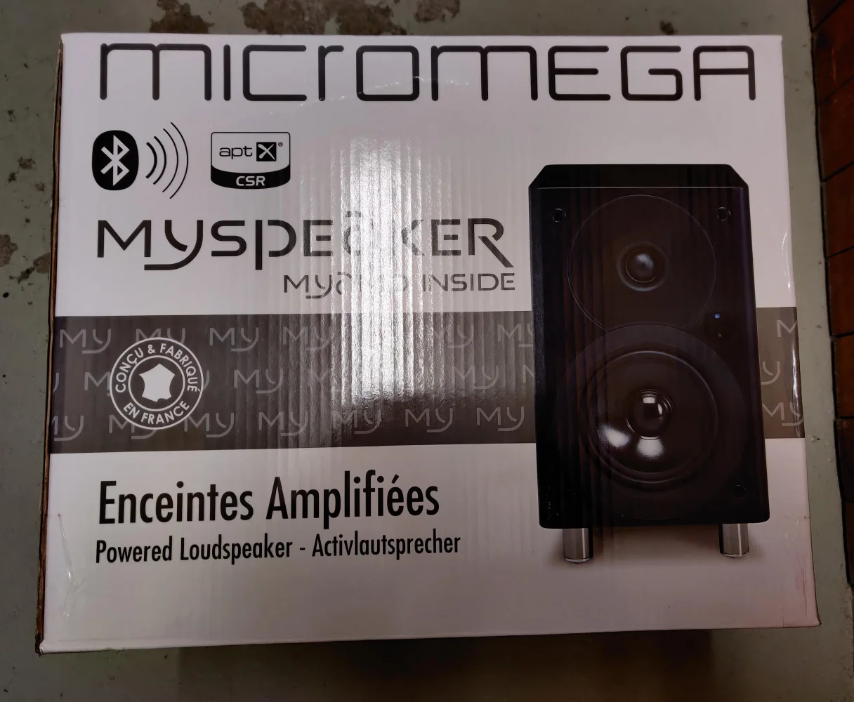 Micromega MySpeaker BT aktiva h&ouml;gtalare Vita komplett med Original kartong - Bild 2 av 8