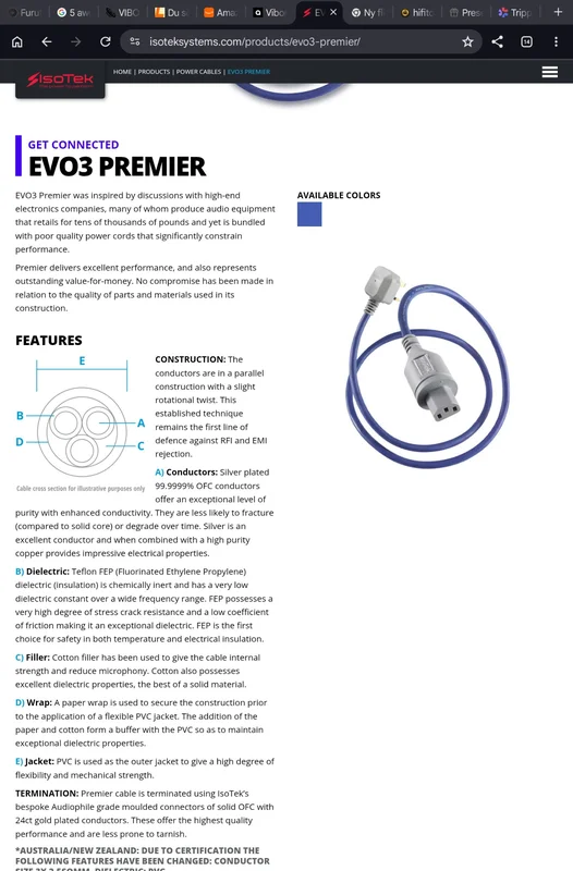 Isotek EVO3 Premier C19kontakt 1.5m - Billede 6 af 6