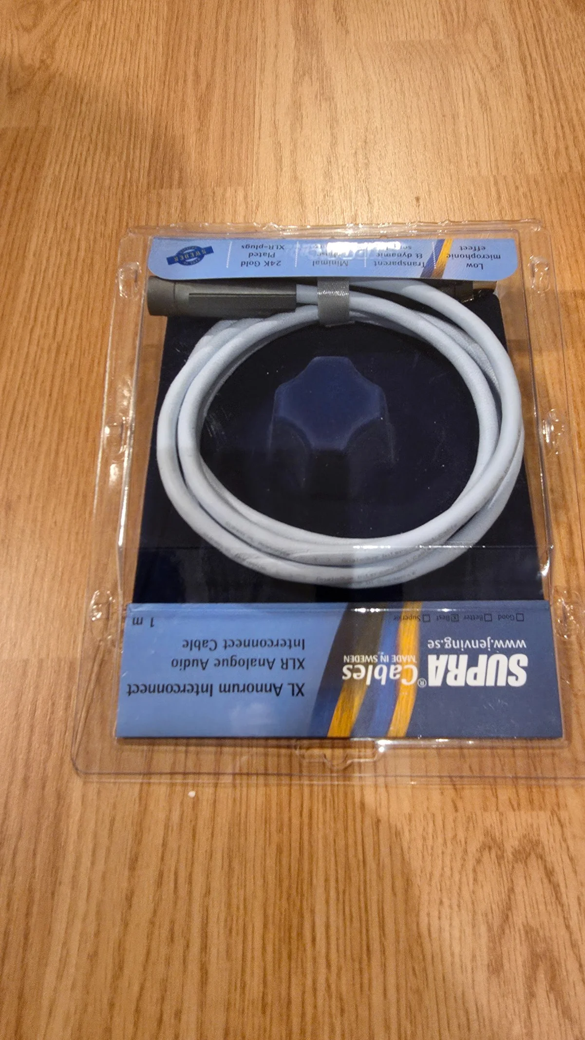 Supra XL-Annorum XLR ljudkabel, 1 meter - Bild 2 av 2