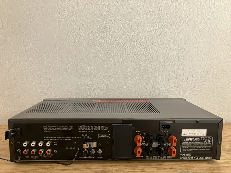 Technics SA-250 receiver Technics SA-250 receiver - Bild 5 av 6