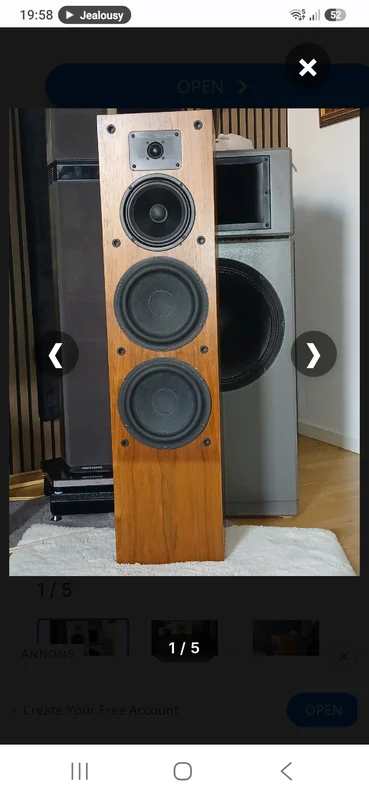 Vintage h&ouml;gtalare. - Billede 1 af 1