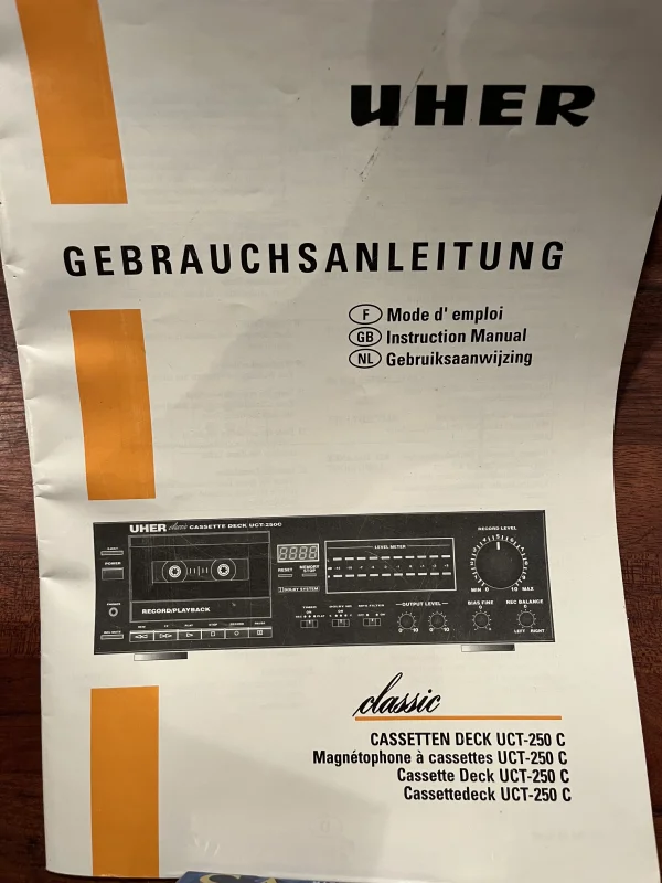  Uher Model: UCT-250 topp-Kassettd&auml;ck  - Bild 3 av 5
