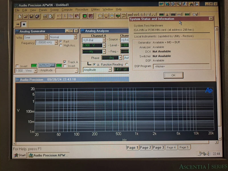 Audio precision audioanalysator Audio precision audioanalysator - Bild 6 av 8
