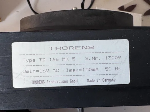 Thorens TD 166 Mk V &ndash; fullt fungerande kvalitetsskivspelare