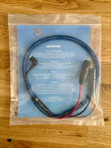 Begagnad Cardas Clear Phono, 1m - Vinklad DIN -> XLR