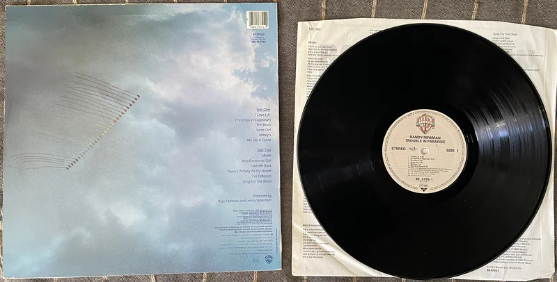 Randy Newman – Trouble In Paradise (LP) Randy Newman – Trouble In Paradise (LP) - Bild 2 av 2