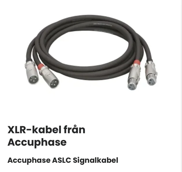 Accuphase ASLC Signalkabel XLR - Bild 1 av 1