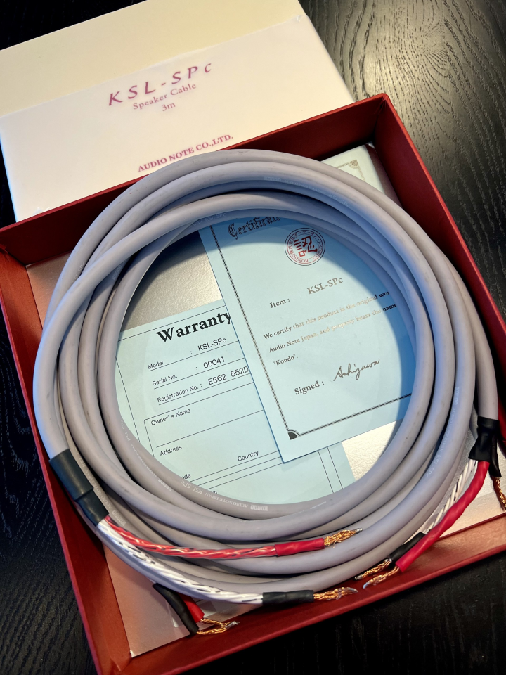 Kondo (Audio Note Japan) KSL-SPc Speakercables