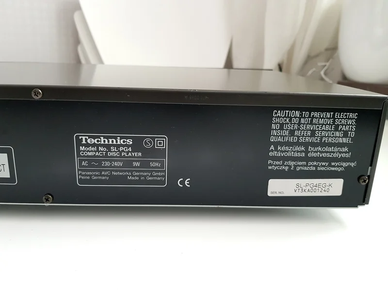 Technics SL-PG4 CD-Spelare Technics SL-PG4 CD-Spelare - Bild 12 av 12
