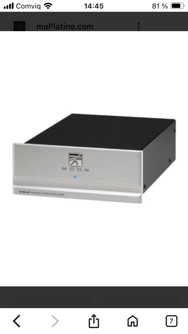 Sim Audio Moon Riaa + Power Supply Sim Audio Moon Riaa + Power Supply - Bild 2 av 3