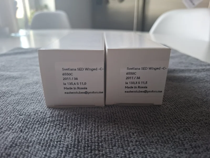 6550 (KT88) Svetlana Winged =C= JSC NOS Matchat par - Bild 1 av 6