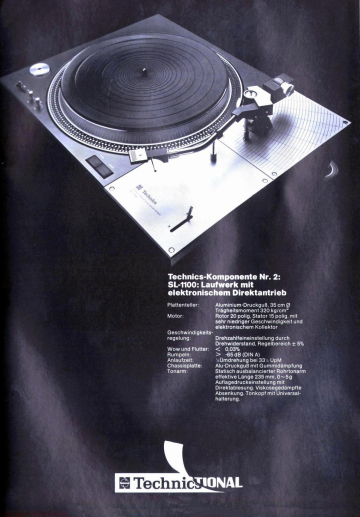 Technics SL-1100 i mycket fint skick