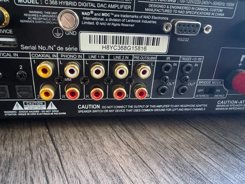 NAD Hybrid Digital DAC Amplifier C 368 - Image 4 of 5