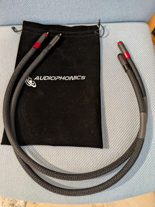 Audiophonic Obsidian RCA kabel Pure Silver 