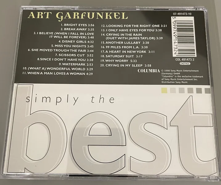 Art Garfunkel - Simply The Best CD Art Garfunkel - Simply The Best CD - Bild 2 av 3