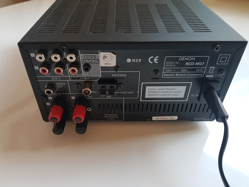 DENON RCD-M37 Stereo Receiver  - Bild 7 av 12