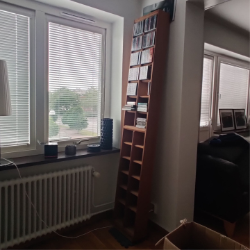 CD-ställ i Ek träfaner 1 av 1. Totalt 364 st cd skivor ...