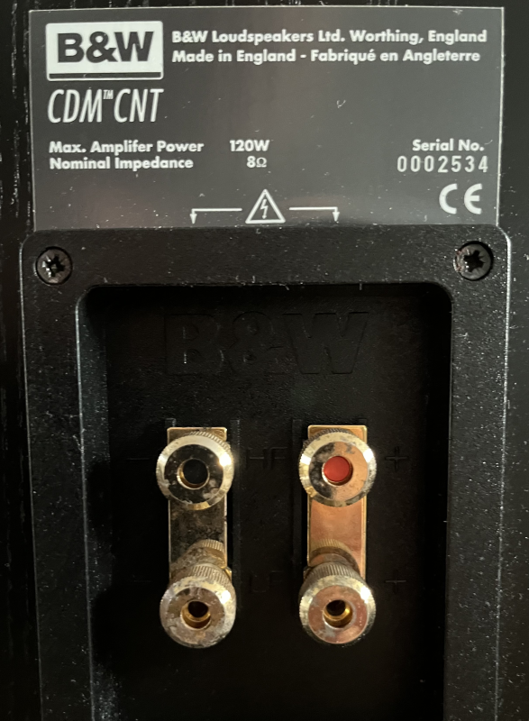 B&W CDM CNT Centerhögtalare - Bild 4 av 4