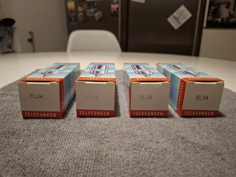 EL34 Telefunken (RFT) matchad kvartett
