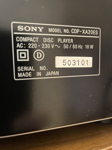 Sony CDP-XA20ES Sony CDP-XA20ES - Bild 4 av 5