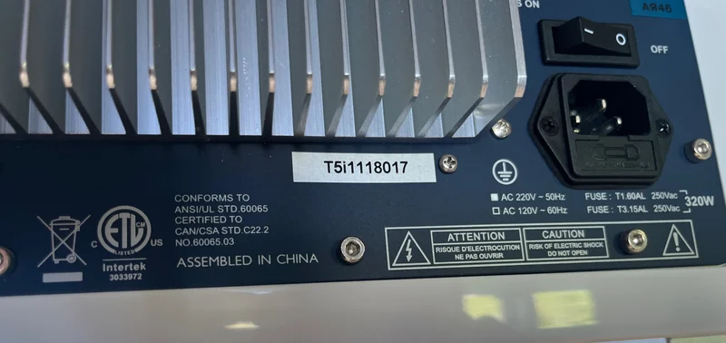 REL T5i Subwoofer &ndash; Vit h&ouml;gblank &ndash; Mycket fint skick - Bild 8 av 8