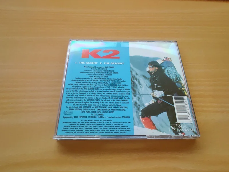K2 soundtrack av Hans Zimmer RARE K2 soundtrack av Hans Zimmer RARE - Bild 2 av 3