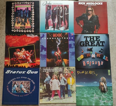 Vinylskivor hårdrock 
