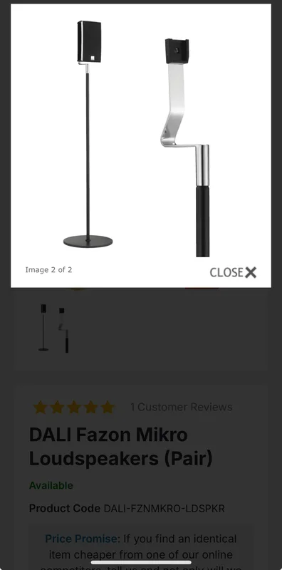 Söker Dali Fazon Mikro Stand Söker Dali Fazon Mikro Stand - Bild 1 av 1