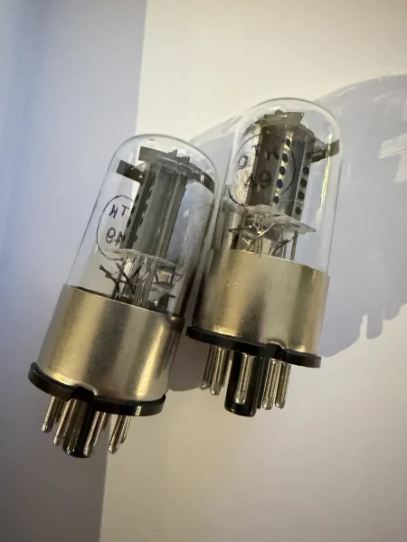 Melz Holed Plated NOS r&ouml;r 1578 6SN7 &aring;r 1972 - Bild 4 av 4