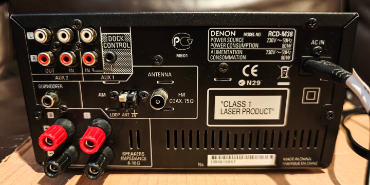 Denon RCD-m38 mini stereo
