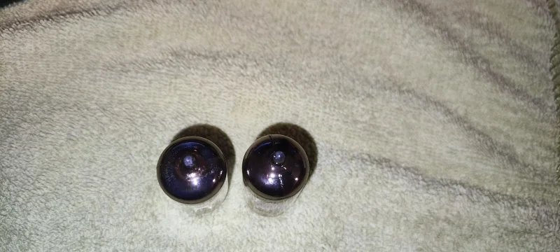 Ett matchat par&nbsp;Philips ECC81 samma kod VF2 B9E2 &aring;r 59! - Billede 5 af 6