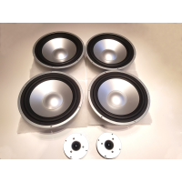 Högtalarelement 4 st 10 tum woofer + 2 Diskanter