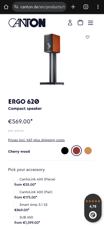 Canton Ergo 620, även byte golvhögtalare  - Bild 5 av 6