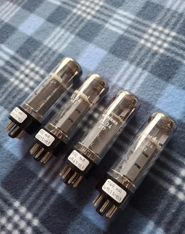 Siemens EL34 &ndash; Strong Matched Quad &ndash; Original Siemens-boxar - Bild 6 av 7