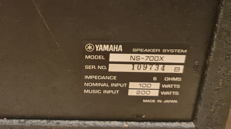 Yamaha NS-700X Yamaha NS-700X - Bild 8 av 14