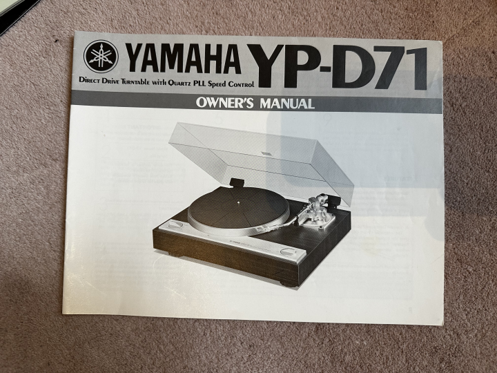 Yamaha YP-D71 med Pickering XSV-3000 pickup / D3000 nål.