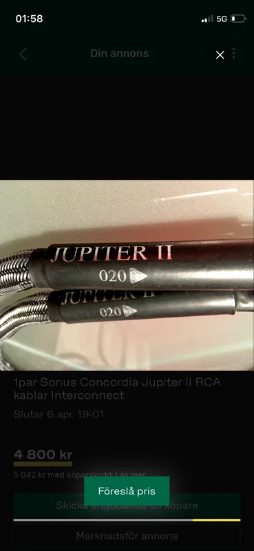 Sonus Concordia Jupiter II RCA  - Image 3 of 3