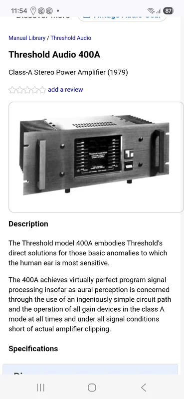 Threshold 400A + Harman Kardon 17S Threshold 400A + Harman Kardon 17S - Bild 9 av 10