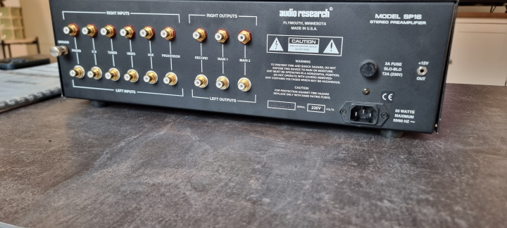 Audio Research SP16 med Phono.