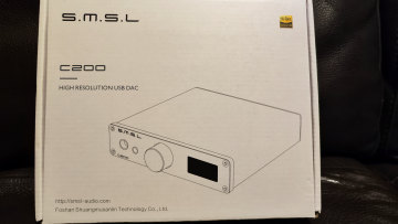 SMSL C200 DAC, hörlursförstärkare, försteg, BT, fjärr