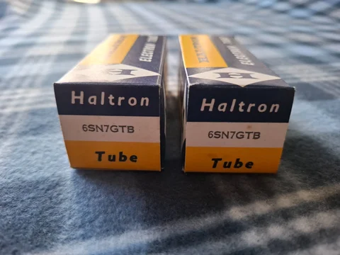 Haltron 6SN7GTB – NOS i originalkartonger – Matchat par...