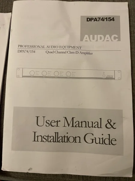 Audac Amplifiers DPA73/153, DPA74/154 och PRE16/26 samt BASO10 Audac Amplifiers DPA73/153, DPA74/154 och PRE16/26 samt BASO10 - Bild 3 av 15