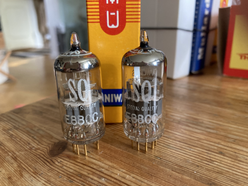 Philips E88CC SQ Gold Pin NOS matchat par från 1963 - Bild 5 av 5