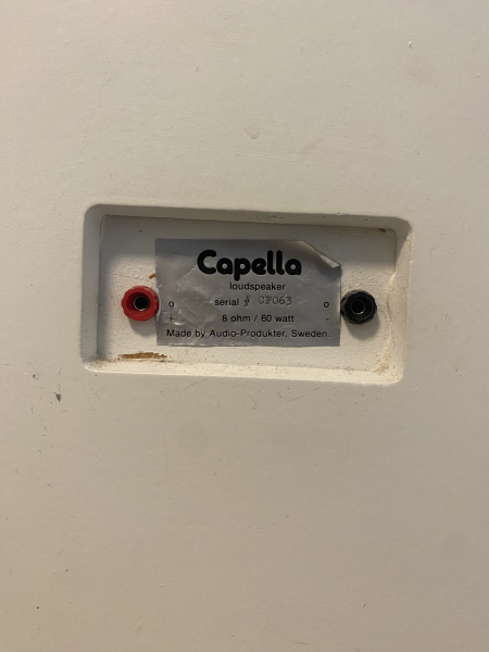 Capella högtalare svenska Audio-produkter Capella högtalare svenska Audio-produkter - Bild 3 av 4