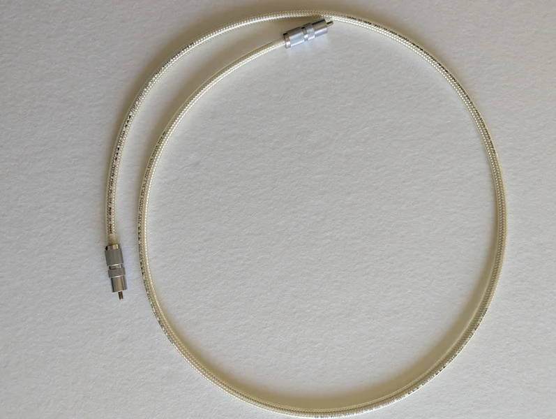 Oyaide FTVS-510 75&Omega; digital coaxial cable &ndash; 5N pure silver 1.3m.- RCA-RCA - Bilde 3 av 3