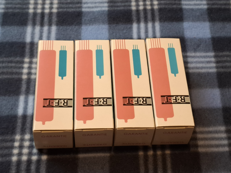 EL34 / 6ca7 RSD (RFT Östtyskland) Matchat kvartett NOS - Bild 1 av 5