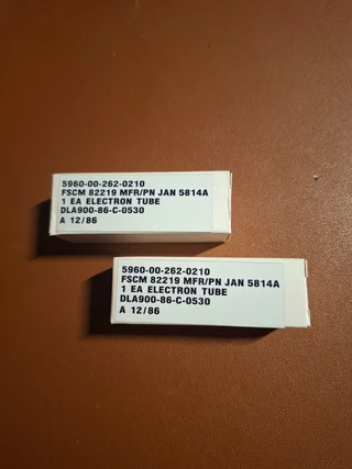 Philips ECG JAN 5814A / ECC82 / 12AU7 – NOS Matched Pai...